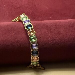 Elegant Multicolor Gemstone iWatch Bracelet